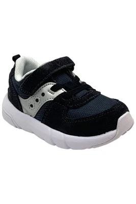 Zapatilla deportiva Saucony Jazz Lite 2.0 azul marino/plateada para niños pequeños Foto 1 de 3