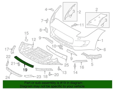 Deflector tipo F genuino Jaguar T2R23443 Foto 1 de 2