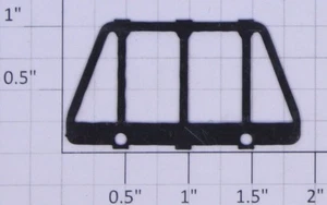 American Flyer PA11511 GP-7 Black Metal End Rail - Imagen 1 de 1