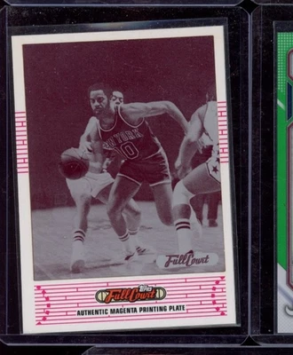 2006 TOPPS FULL COURT WALT FRAZIER MAGENTA PRINTING PLATE 1/1 HOF - Image 1 of 2