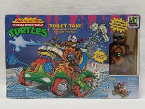 Nuevo taxi de inodoro Teenage Mutant Ninja Turtles 40 aniversario Playmates  - Imagen 1 de 6