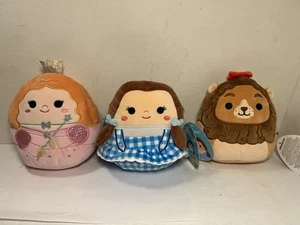 3 Squishmallow Jazwares Universal Studios Wizard Of Oz Glinda Dorothy Lion New - Picture 1 of 12