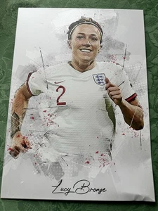 Lucy Bronze Metallschild Schild Poster A3 limitierte Auflage Damen England Fußball - Bild 1 von 11