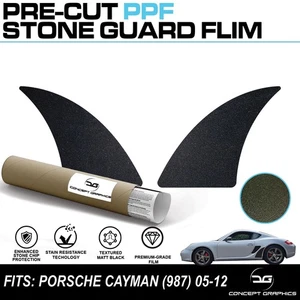 For Porsche Cayman 987 Stone Guard PPF Textured Mat Black Paint Protection Film - Picture 1 of 3