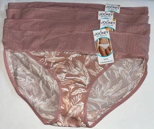 Jockey Soft Touch Lace Bikini Panty 3211 Size 7 4 Pairs - Picture 1 of 1