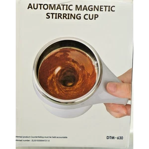 Automatic Self Mixing Magnetic Coffee Cup Stainless Steel Milk Self Stirring Mug - Picture 1 of 4