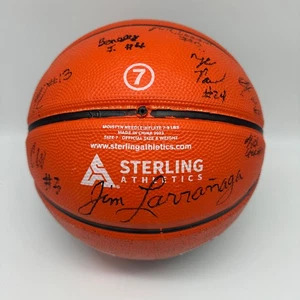 Miami Hurricanes Signed Logo Basketball 2023-24 Jim Larranaga Matthew Cleveland - Picture 1 of 12
