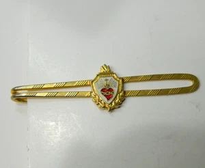 Vintage Catholic Scared Heart of Jesus Tie Clip/Bar - Picture 1 of 3