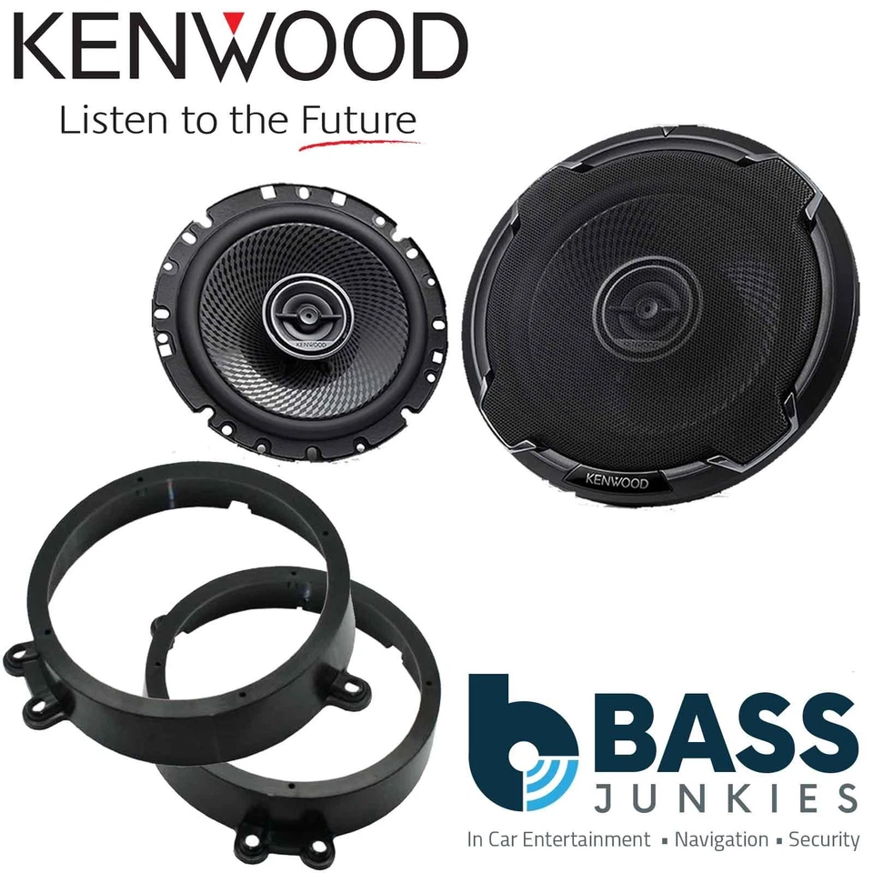 Kenwood KFC-PS1796 6.5" 2-Way Car Door Speaker│Imagie Enhancer│330W│4Ω│Black