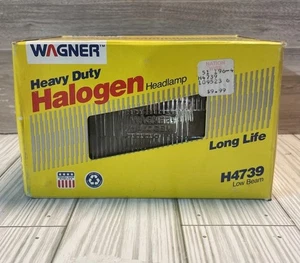 Wagner Heavy Duty Halogen Headlamp H4739 Low Beam New Old Stock - Picture 1 of 3