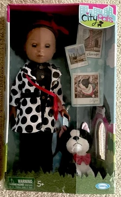 Кукла City Pals кукла Chicago Charlotte и ее собака Калипсо новая в коробке 2018 г. - Изображение 1 из 4