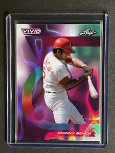 2024 Leaf Vivid Baseball Johnny Bench 2/2 Cincinnati Reds - Picture 1 of 2