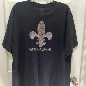 New Orleans FRENCH QUARTER STRASS T-SHIRT Port & Co Baumwolle ~ 2XL ~ EUC - Bild 1 von 6