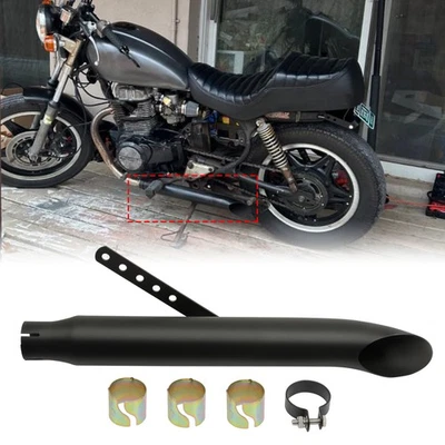 Tubo silenciador de escape deslizable negro para motocicleta de 20"" para Honda CM450 CM400 CM250 Foto 1 de 4