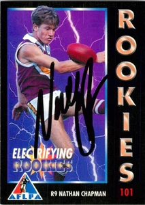 Signed 1994 Brisbane Bears AFL Dynamic Electriying Rookie Card - Nathan Chapman - Picture 1 of 3