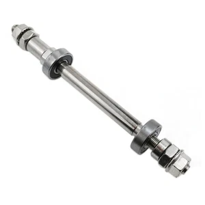 Eje de cubo trasero Eje de bicicleta Eje de bicicleta 180 mm/7,08 pulgadas Bicicleta de múltiples velocidades Re... - Imagen 1 de 6