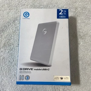 New G-Technology G-DRIVE Mobile USB-C 2 TB Portable Hard Drive Space Gray Sealed - Picture 1 of 8