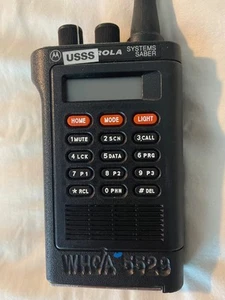 US Secret Service WHCA Motorola Systems Saber VHF FM radio w/belt clip - Zdjęcie 1 z 6