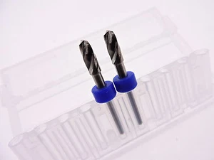 Broca enrutadora de molino de extremo de carburo 2 piezas 3,95 mm FR4 CNC espiral 2 flauta 3/8"" L 1/8"" vástago - Imagen 1 de 2