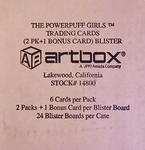 The Powerpuff Girls-Sealed Case 24 Blister Packs + Foil Artbox Power Puff Cards - Picture 1 of 1