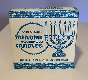 Vintage dieci (10) candele per la casa Menora 3 3/4" x 5/8" Made in Israel - Foto 1 di 8