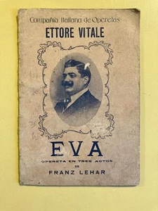 Eva - libretto - Franz Lehar - De Martino y Gutiérrez - spagnolo - Foto 1 di 7