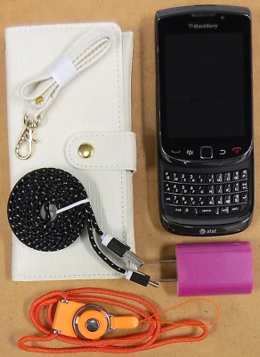 BlackBerry Torch 9800 - Black and Silver ( AT&T ) Rare Smartphone - Bundled - Image 1 of 3