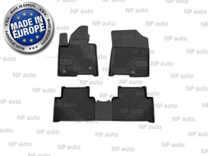 NEW SET LHD BLACK RUBBER FLOOR MATS LINERS FOR SORENTO XL MQ4 HYBRID 2020- - Picture 1 of 4