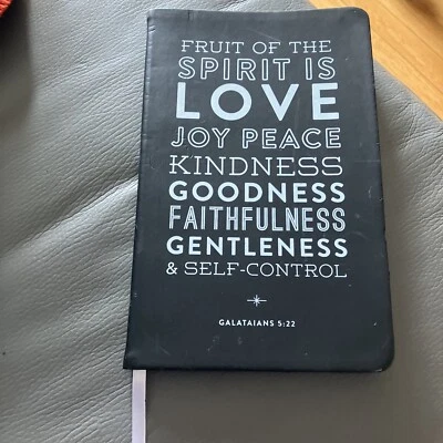 New, Fruit Of The Spirit Is Love, Black Journal W/Rel. Quotes, Galataians  5:22 - Image 1 of 4