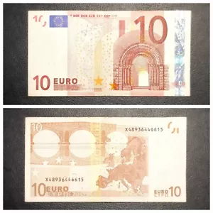 Germany 10 EURO 2002, X series, Jean Claude Trichet signature - Picture 1 of 3
