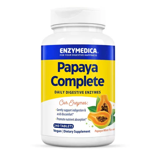 Enzymedica, Papaya Completa, Enzimas Digestivas Diarias, 240 Comprimidos Masticables Foto 1 de 1