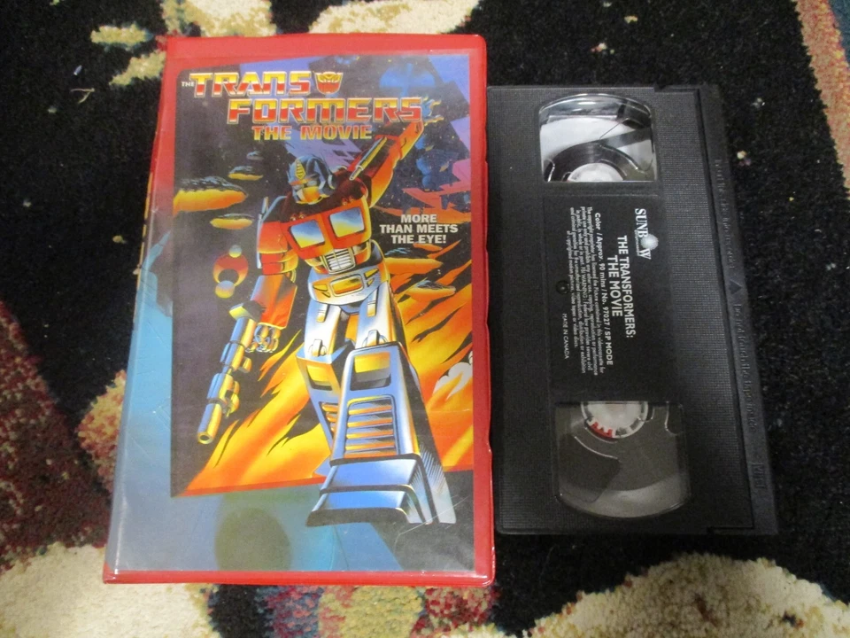 The Transformers the Movie VHS Red Clam Shell 1995 Hasbro - Image 1 of 1