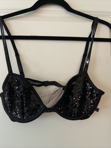 sparkly black bralette