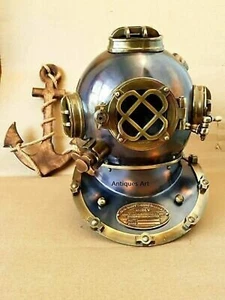 Antique Finish U.S Navy Mark V Scuba Deep SCA Divers Diving Helmet - Picture 1 of 3