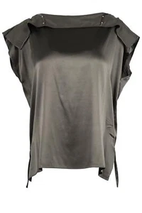 ACNE STUDIOS GREEN SILK TOP FR 38 UK 10 - Picture 1 of 4