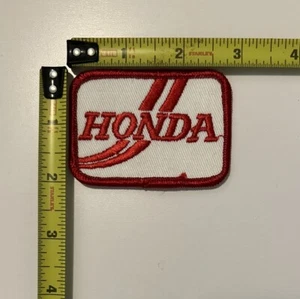 VINTAGE 1970s 3”x2” Honda Patch New-old Stock Motorcycle Racing Car MINT - Picture 1 of 3