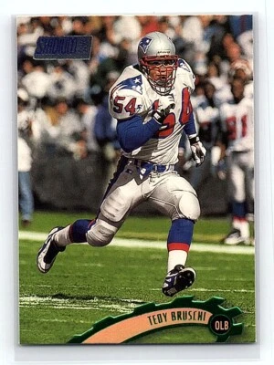 1997 Stadium Club Tedy Bruschi New England Patriots #162 - Image 1 of 2