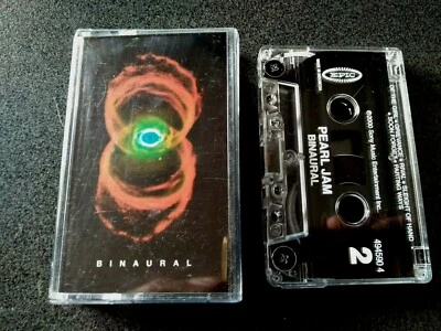 RARE PEARL JAM BINAURAL CASSETTE TAPE WITH BOOKLET INDONESIA LIKE NEW - Image 1 of 2