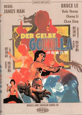 Bruce and Shaolin Kung Fu , small Hardbox , 100% uncut , der gelbe Gorilla - Image 1 of 3
