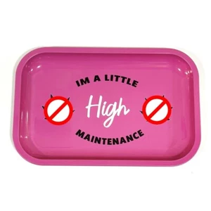 High Maintenance Pink Medium Rolling Tray Pink Rolling Gift Set - Picture 1 of 1