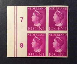 BroadviewStamps Netherlands #218 imperf margin block. MNH VF. - Picture 1 of 2