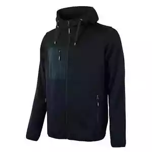 U-Power Rainbow Felpa con cappuccio full zip in pile, black carbon - Foto 1 di 1
