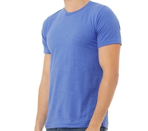 Bella Canvas Unisex Heather Columbia Blue 3001CVC Short Sleeve Tee X-LARGE NEW - Picture 1 of 5