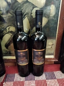 COPPIA DI BOTTIGLIE DI VINO TERRA DEGLI ELMI CENERE ANNO 2001 SICILIA - Foto 1 di 2