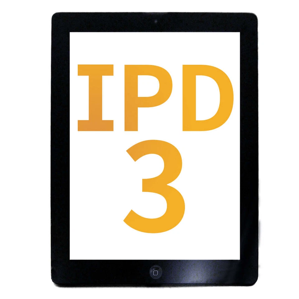 Premium Digitizer with Home Button for iPad 3 / iPad 4 - Black - Image 1 of 1