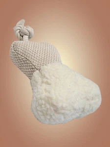 Plüsch Hund Kauspielzeug Stofftier Knochen Quietschendes Haustier Beruhigungsspielzeug Zahnen Kauspielzeug - Bild 1 von 10