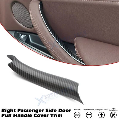 Inner Door Grab Handle Cover For BMW X5 2014-2018 X6 2015-2018 Carbon Style, 1PC - Image 1 of 4