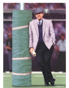 Alabama Crimson Tide UA Head Coach Paul Bryant "Bear" Football Print SEC - Picture 1 of 2