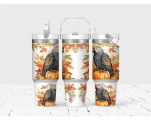 Autumn Parrot 30 oz Flip Top Tumbler - Picture 1 of 1