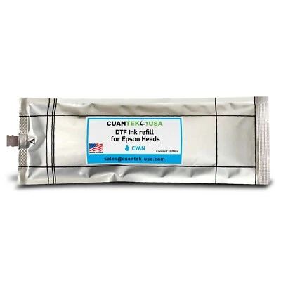 DTF Ink Bag Refills 220ml for Roland BY-20, BN20D, S-PG2 compatible -MADE IN USA - Image 1 of 2